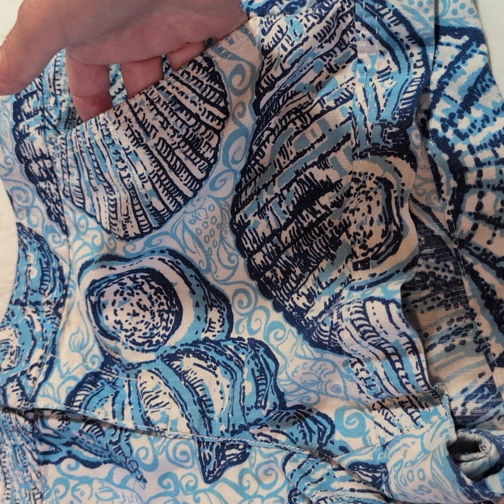 Lilly Pulitzer Seashell Blue Patterned Bottoms - image 6